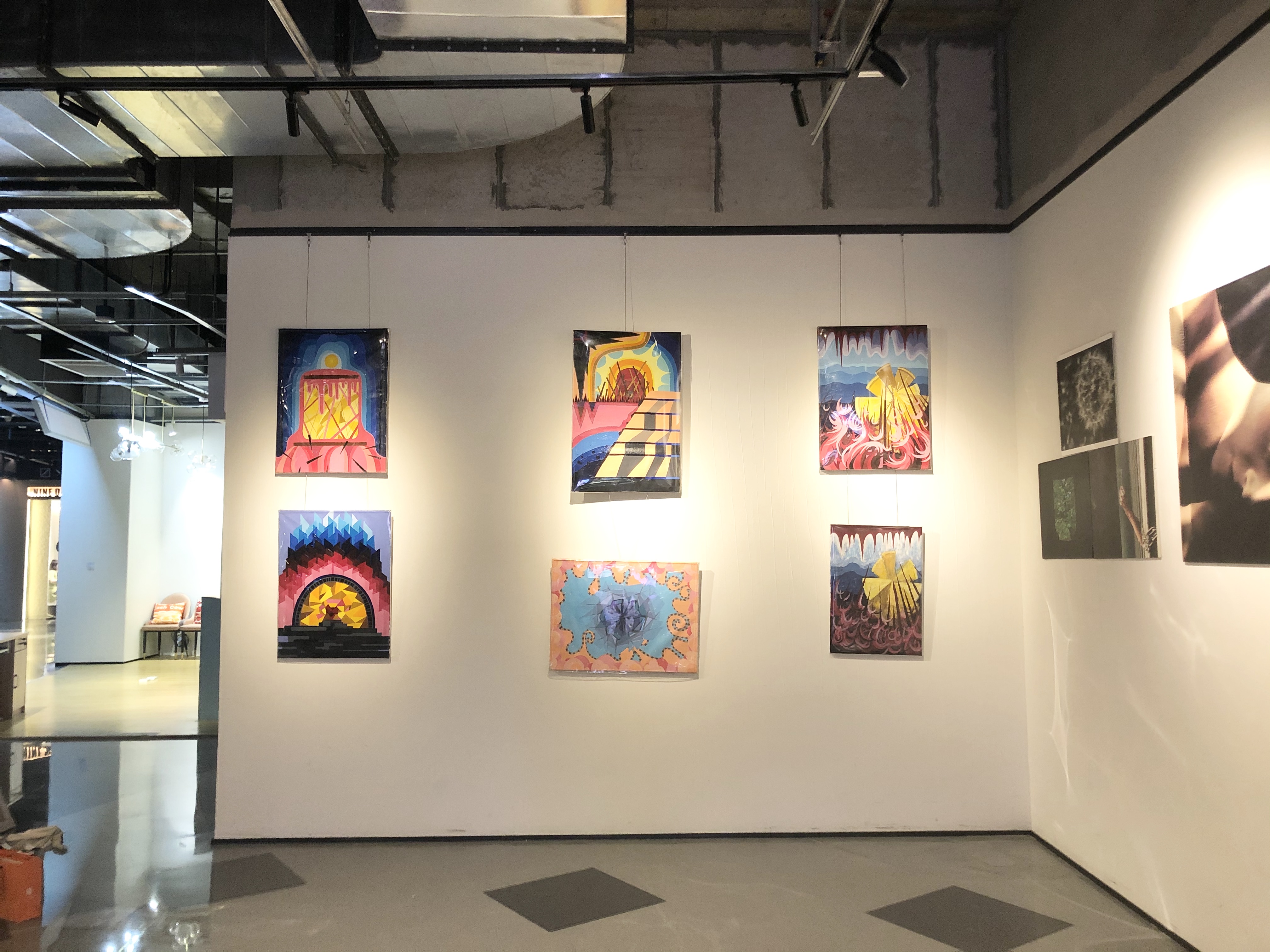 Artwork displayed at an exhibition